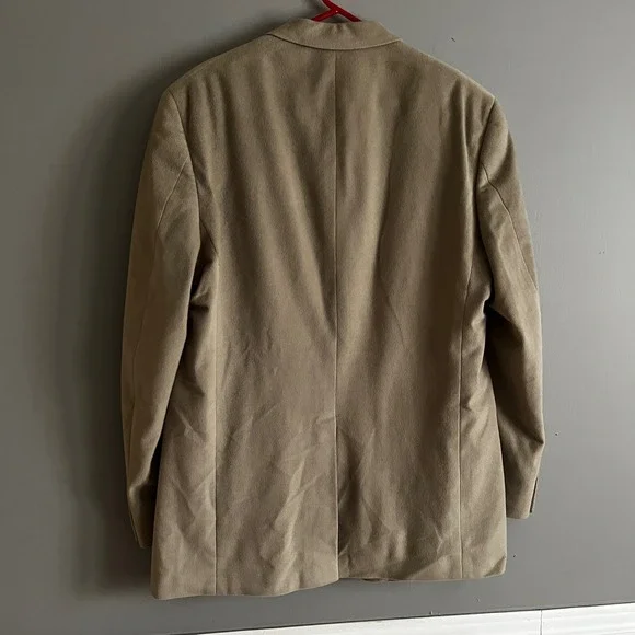 Vtg Tommy Hilfiger Mens Corduroy Blazer Jacket 44-46R Tan Business Office Formal